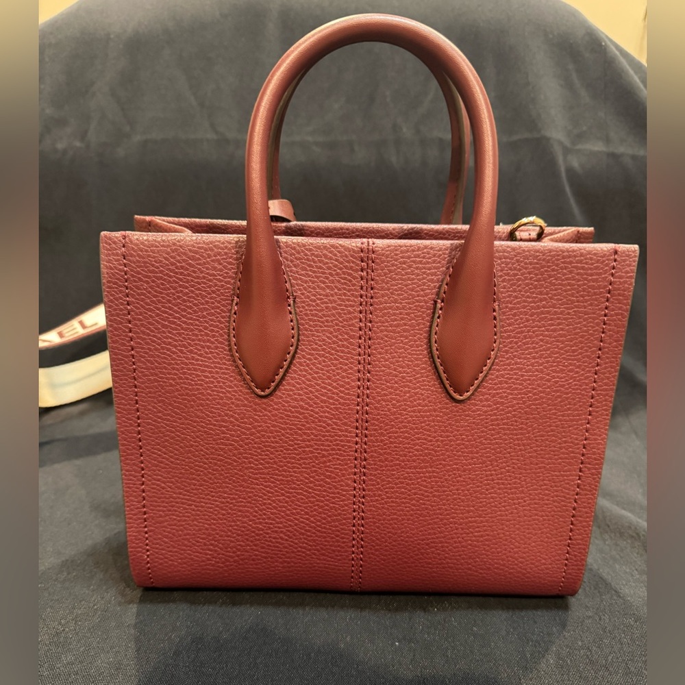 Michael Kors Maroon Handbag w/Beige Guitar Strap
NWOT Small Tote - Picture 4 of 8